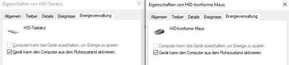 PC lässt sich nur über Power Button aus dem Energiesparmodus wecken?