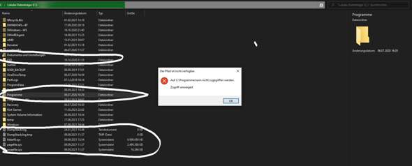 Auf einmal erscheinen komische Systemdateien und Verknüpfungen?