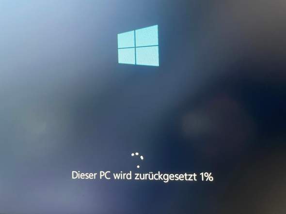 PC aufgehangen beim zurücksetzen?