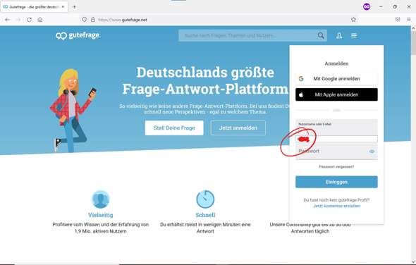 Login-Informationen unter Firefox löschen für bestimmte Seite?