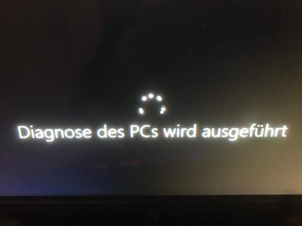 Windows Diagnose des PCs wird ausgeführt?