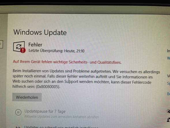 Was ist mit meinem PC los?