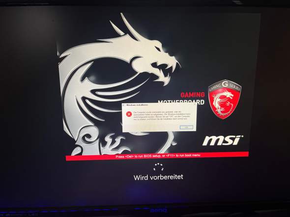 PC in Dauerschleife nach Reset?