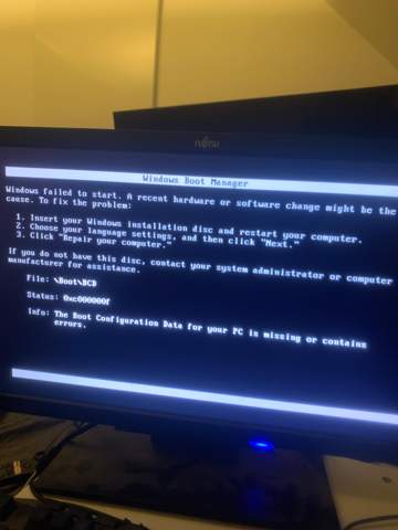 Windows failed to start Lösung?