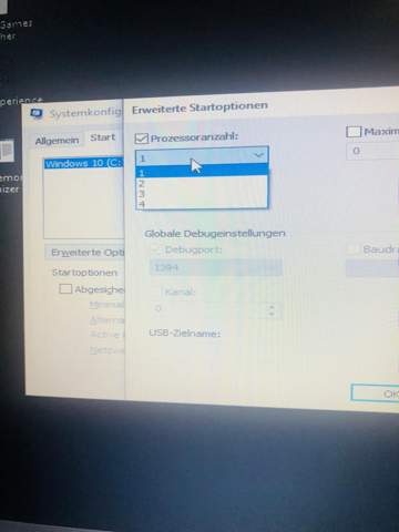 Ist es besser die Prozessoranzahl bei 1 zu lassen oder soll ich alle aktivieren?
