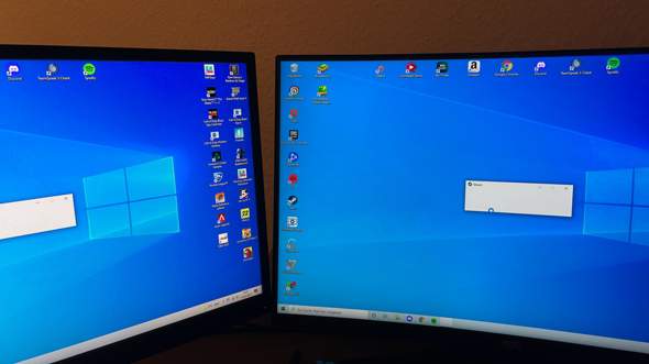 Desktop auf beiden Bildschirmen?