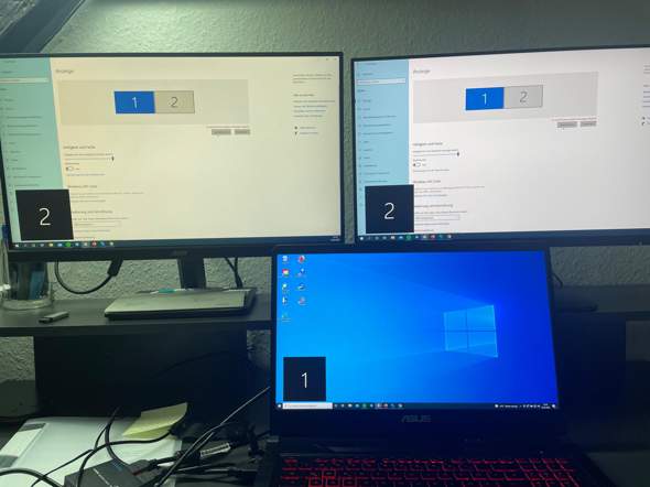 Anzeigeeinstellung mit 2 Monitore?