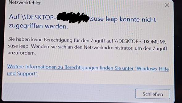 Dateifreigabe Windows 11 funktioniert nicht?
