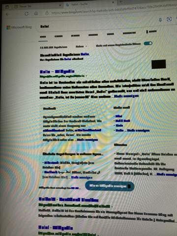 Hilfe Schrift bei Microsoft Edge geschwärzt?