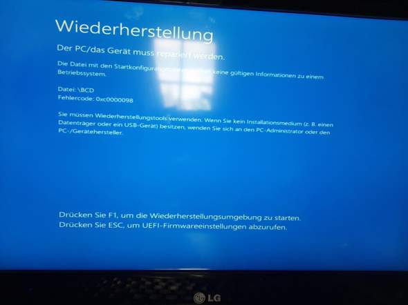 Windows 10 Wiederherstellung?