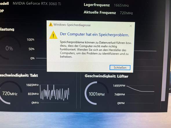 Arbeitsspeicher / RAM kaputt?