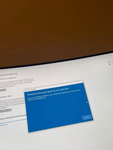 Windows 10 lässt sich nicht zurücksetzen was muss ich tun?