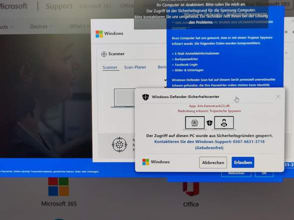 Wieso kommt das immer wenn ich normal im Internet surfe?