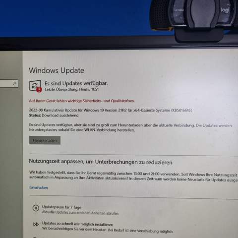 Windows Update möchte nicht herunterladen?