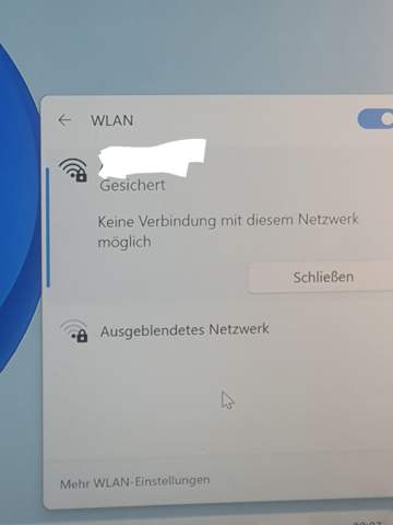 PC verbindet sich nicht mit dem Internet 05.09.22?