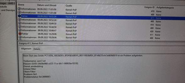 Fehlercode 43, Raedon RX580?