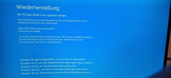 Win10 Wiederherstellung?