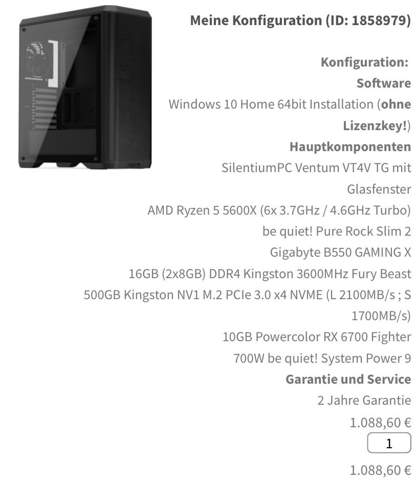 PC Verbesserungsvorschläge?