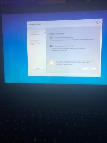 Blauer Bildschirm Laptop?