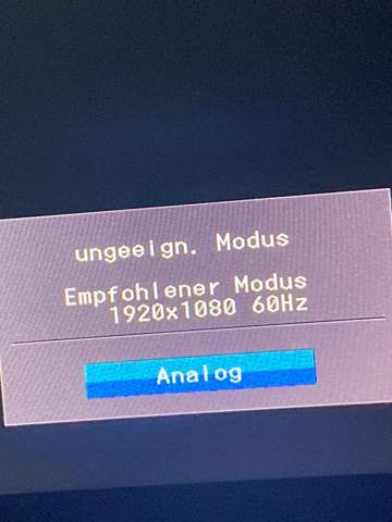 ungeeign. Modus?