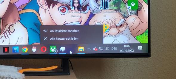 Windows 10 Taskleiste zeigt leeres feld an?