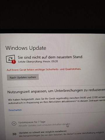 Windows 10 Update geht nicht?