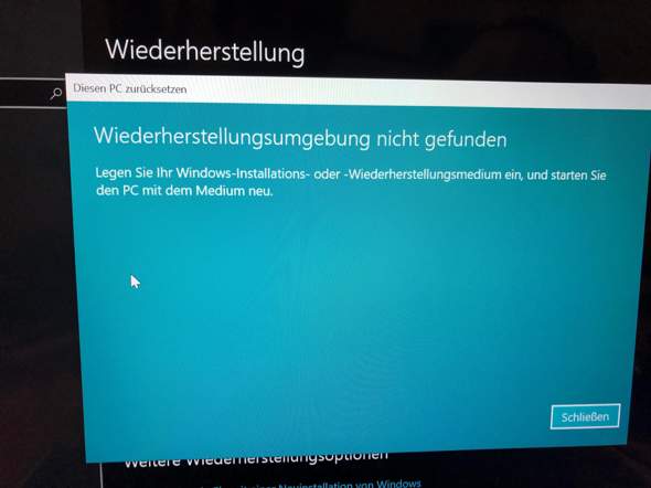Windows 10 Laptop lässt sich nicht komplett löschen?