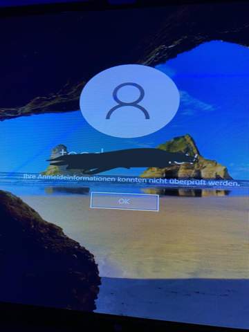 Windows anmeldung nicht möglich?