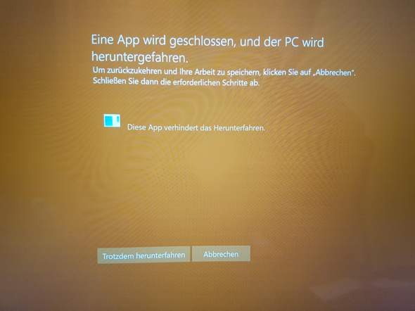 Windows herunterfahren erzwingen ohne die Meldung "Ein Programm muss noch geschlossen werden?
