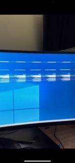 Weiße Streifen Windows 10?