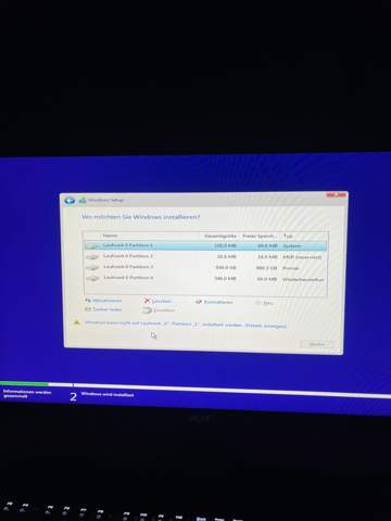 Instaliertes Windows neu intalieren?