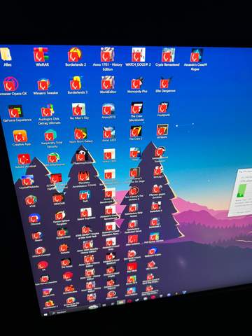 Windows 10 Desktop-Icon überlappt andere Desktop-Icons?