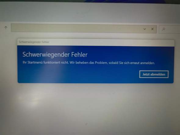 Hallo liebe Communtry, wenn ich meinen Windows 11 Computer öffne kommt immer das (siehe...