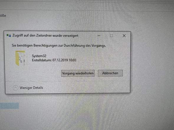 Was hat es mit diesem Fehler auf sich?