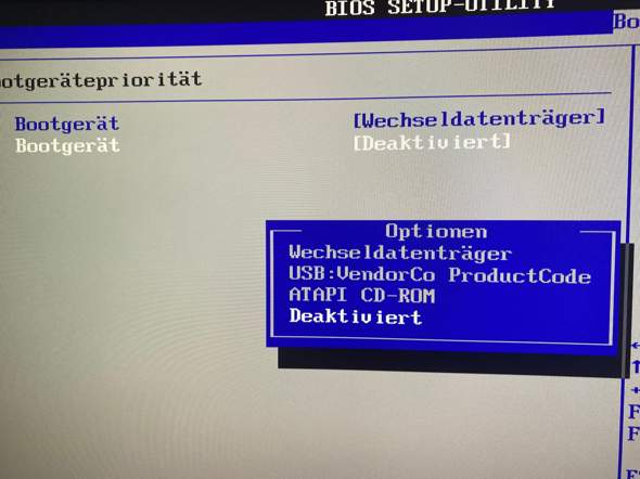 Kann dieses Bios vom USB booten?