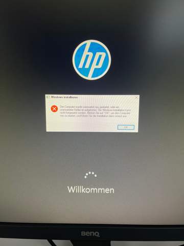 Windows 10 installation funktioniert nicht?