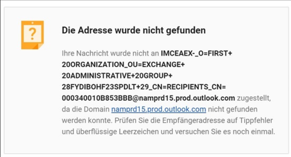 Win 10: Hat jemand eine Idee, warum mit der MailApp gesendete Mails solche Schwierigkeiten...