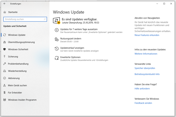 Updatepause Windows 10 ausschalten?