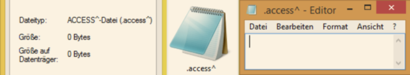 Komische Dateien auf USB-Stick gefunden: ".Access^" Was machen die?