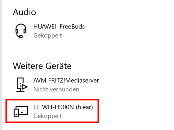 Windows erkennt Bluetooth Kopfhörer nicht als Audio Gerät?