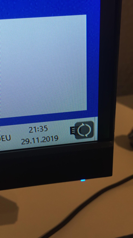 Komisches Symbol auf dem Monitor?