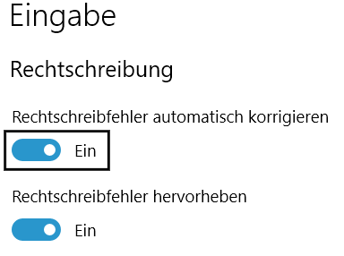 Wie kann ich Ausnahmen für die Autovervollständigung unter Windows 10 definieren?