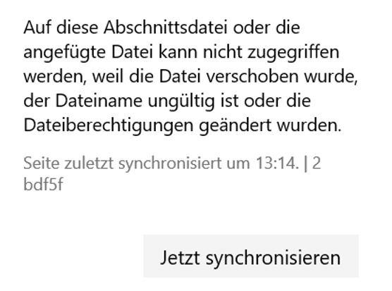 Wo sind die Notizbücher in OneNote für Win 10 gespeichert?