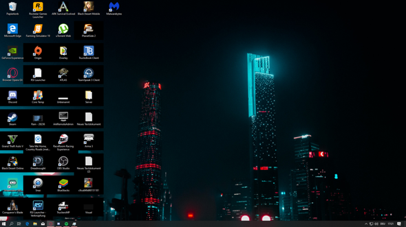 Windows 10 Desktop Icons Schwarz?