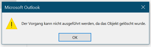 Outlook 2016 - E-Mail löschen nicht möglich?