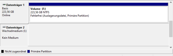 (Kein Medium) HDD nach Windows 10 Update nicht benutzbar?