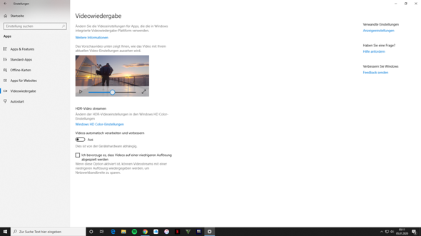 Videoauflösung auf Windows 10 verbessern?