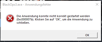 CoD BO3 0xc000007b Fehler beheben?