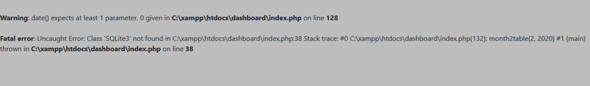 PHP, XAMPP, sqLite3?