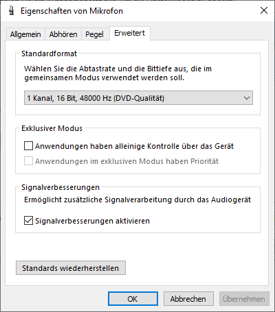 Was macht die Signalverbesserung in Windows 10?